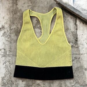 NWOT Free People Free Throw Seamless Banded Crop Tank